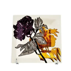 Cendrier vide-poches à l’ombre des fleurs Émaux de Longwy