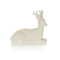 Cerf blanc Faïence de Lunéville