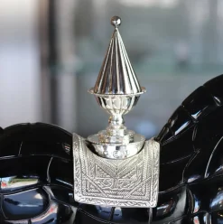 Cheval porteur de feu noir daum