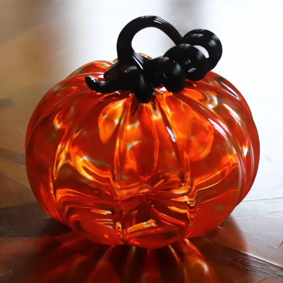 Citrouille décorative cristal de Lorraine orange