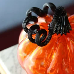 Citrouille décorative cristal de Lorraine orange