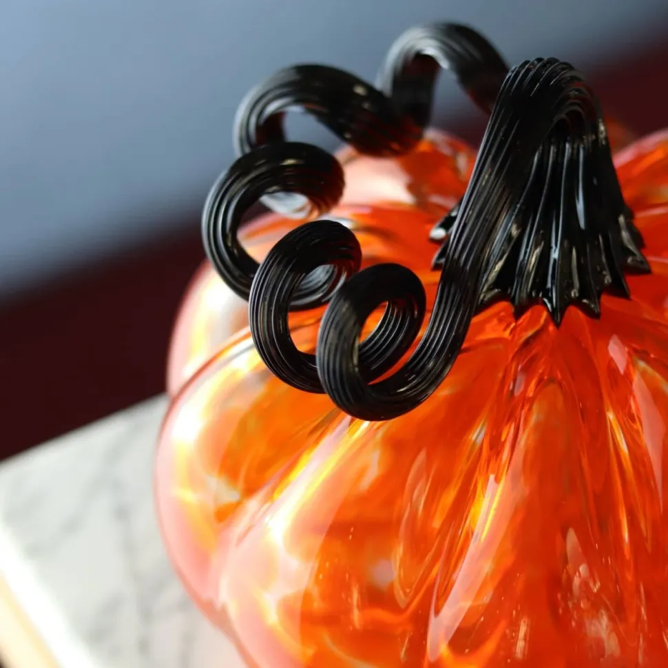 Citrouille décorative cristal de Lorraine orange