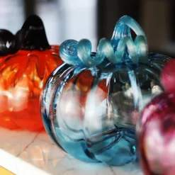 Citrouille décorative cristal de Lorraine orange