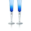 Coffret 2 flutissimo mille nuits bleu clair baccarat
