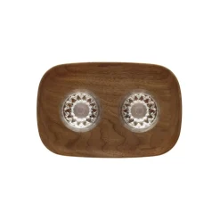 Coffret 2 gobelets café court Folia + plateau Saint-Louis