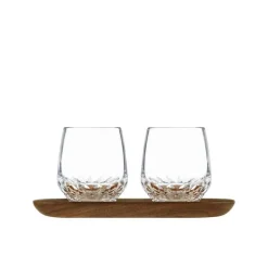 Coffret 2 gobelets café long Folia + plateau Saint-Louis