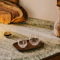 Coffret 2 gobelets café long Folia + plateau Saint-Louis