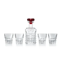 Coffret bar rouge Louxor Baccarat
