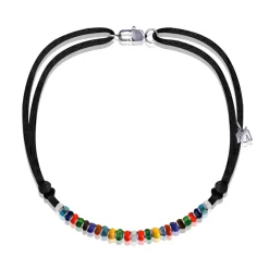 Collier Arlequin verre de Murano Michaël Vessière