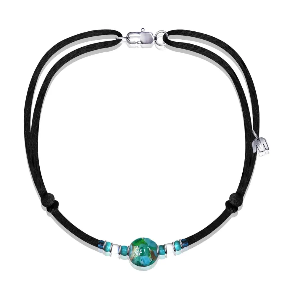 Collier côte d’azur verre de Murano Michaël Vessière