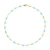 Collier de perles ras de cou bohème turquoise