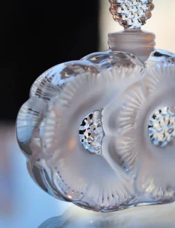 Flacon à parfum fleurs lalique