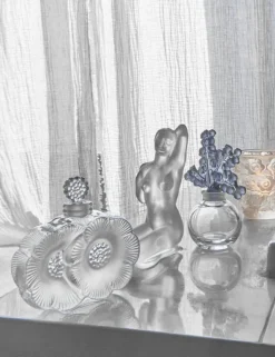 Flacon à parfum fleurs lalique