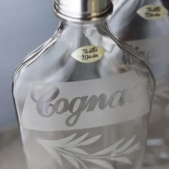 Flasque cognac cristal taillée
