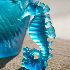 Hippocampe petit modèle bleu Maya Daum