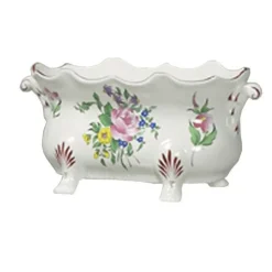 Jardiniere ovale faïence