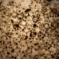 Lampe à poser volcania ambre en verre