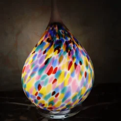 Lampe bubble Lollipop sablée cristal de Lorraine