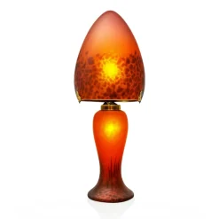 Lampe champignon pâte de verre 012 rouge