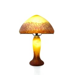 Lampe champignon pâte de verre ivoire 7030