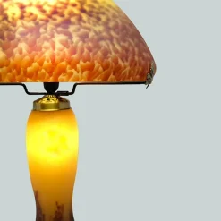 Lampe champignon pâte de verre ivoire 7030