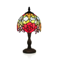 Lampe en verre vitrail n°9