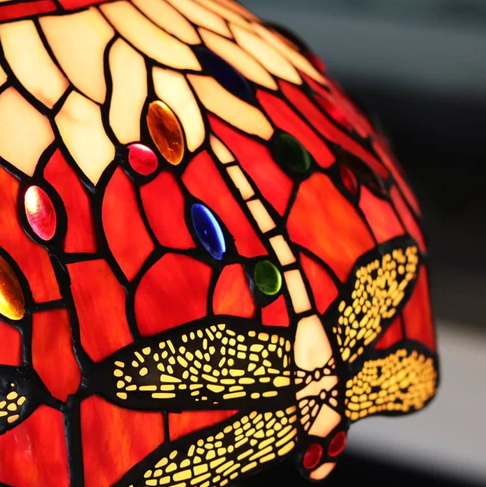 Lampe en verre vitrail n°4