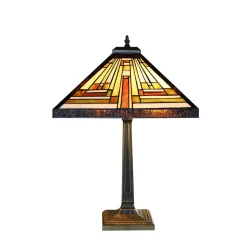 Lampe en verre vitrail n°2