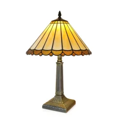Lampe en verre vitrail N°14