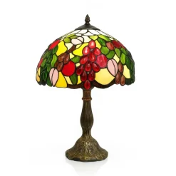 Lampe en verre vitrail N°16