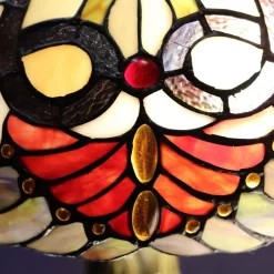 Lampe en verre vitrail n°6