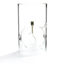 Lampe huile sphère verre photophore