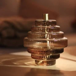 Lampe huile Twin champagne