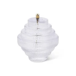 Lampe huile Twin verre incolore