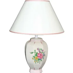 Lampe pans faïence lunéville