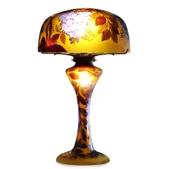 Lampe pâte de verre art nouveau – c Tip Gallé