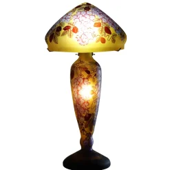 Lampe pâte de verre art nouveau – j Tip Gallé