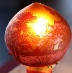 Lampe pâte de verre art nouveau n°6 Tip Gallé