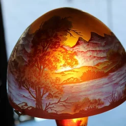 Lampe pâte de verre art nouveau n°15 Tip Gallé