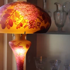 Lampe pâte de verre art nouveau F1 Tip Gallé