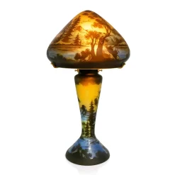 Lampe pâte de verre tip gallé N°21