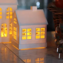 Lampe Un Noël à la maison blanc