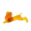 Lion guimet ambre Daum