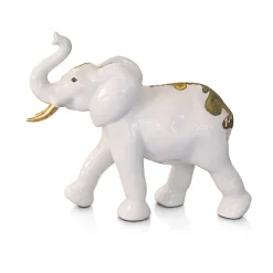 Éléphant chargeant Multant Émaux de Longwy