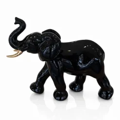 Éléphant chargeant uni Émaux de Longwy