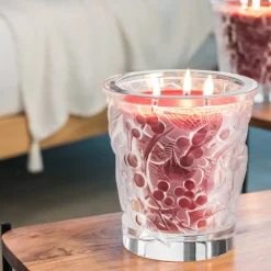 Merles et raisins, bougie parfumée cristal lalique