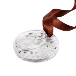 Ornement de noël 2021, merles et raisins lalique