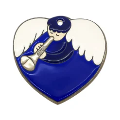 Ornement Noël Coeur d’Ange Émaux de Longwy