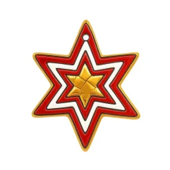 Ornement Étoile de Noël Émaux de Longwy