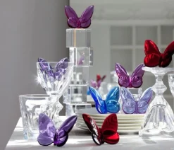 Papillon porte-bonheur baccarat